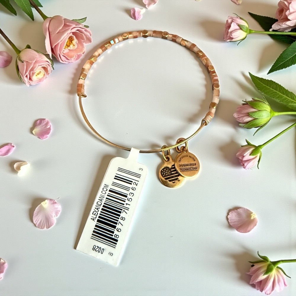 💛ALEX AND ANI💛Honey Wisdom Beaded Bangle in Rafaelian Gold/NWT